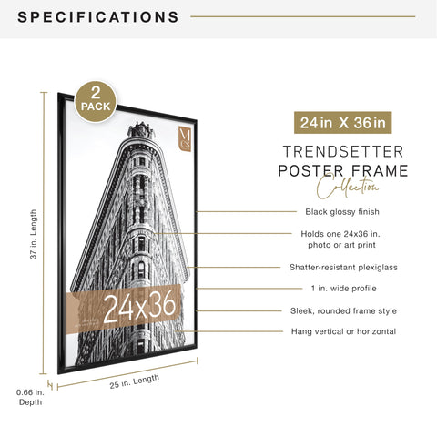 MCS Trendsetter back hangers open for easy vertical or horizontal mounting benefit