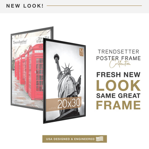 MCS Trendsetter close-up of frame corner highlighting sturdy one-inch profile benefit: added stability