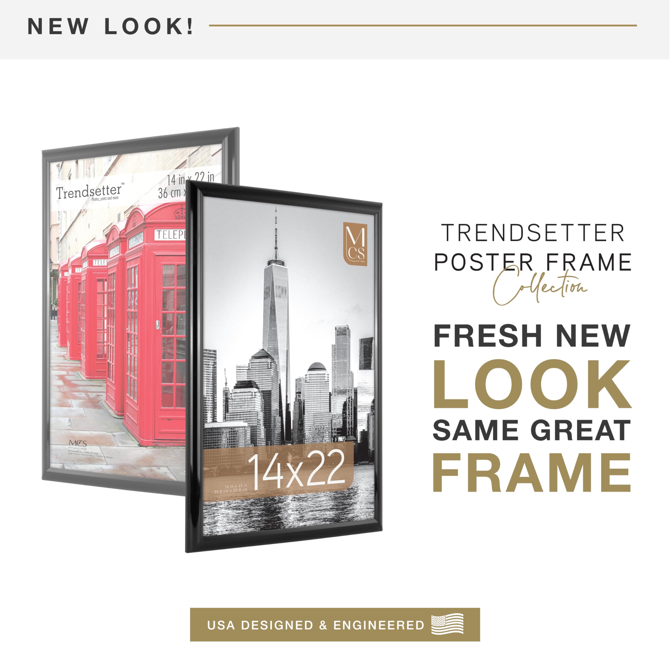 MCS Trendsetter close-up of 1-inch molding highlighting sturdy contemporary edge