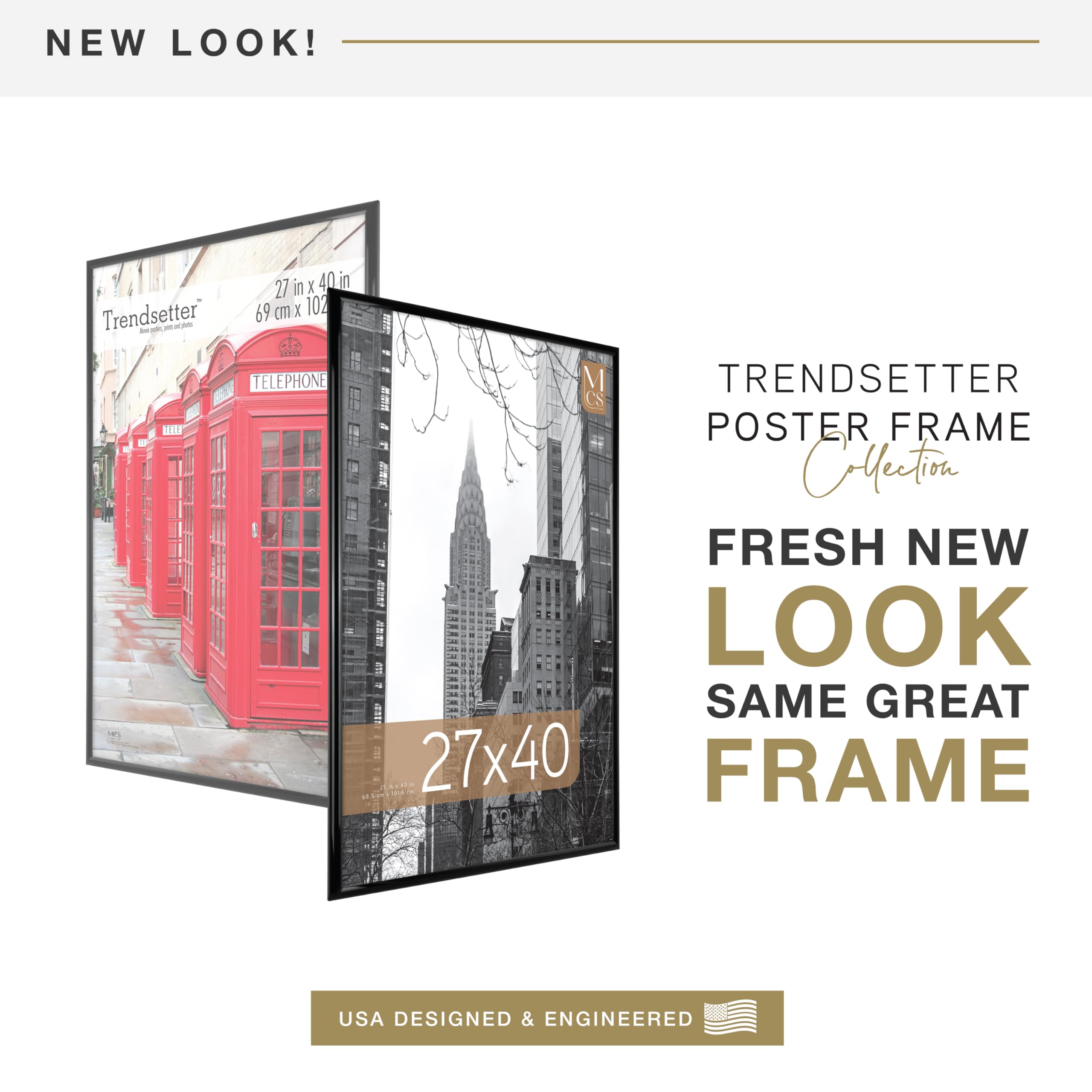 MCS close-up of 1-inch frame profile highlighting slim aesthetic and durability