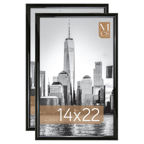 MCS Trendsetter front view showing black high-gloss frame and clean display benefit