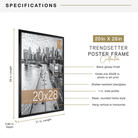 MCS Trendsetter styrene face closeup showing clear shatterproof surface benefit