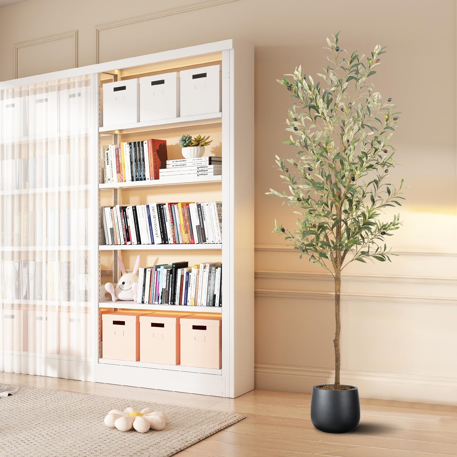 MCTYBB tree styled in a decorative pot demonstrating easy integration with home decor