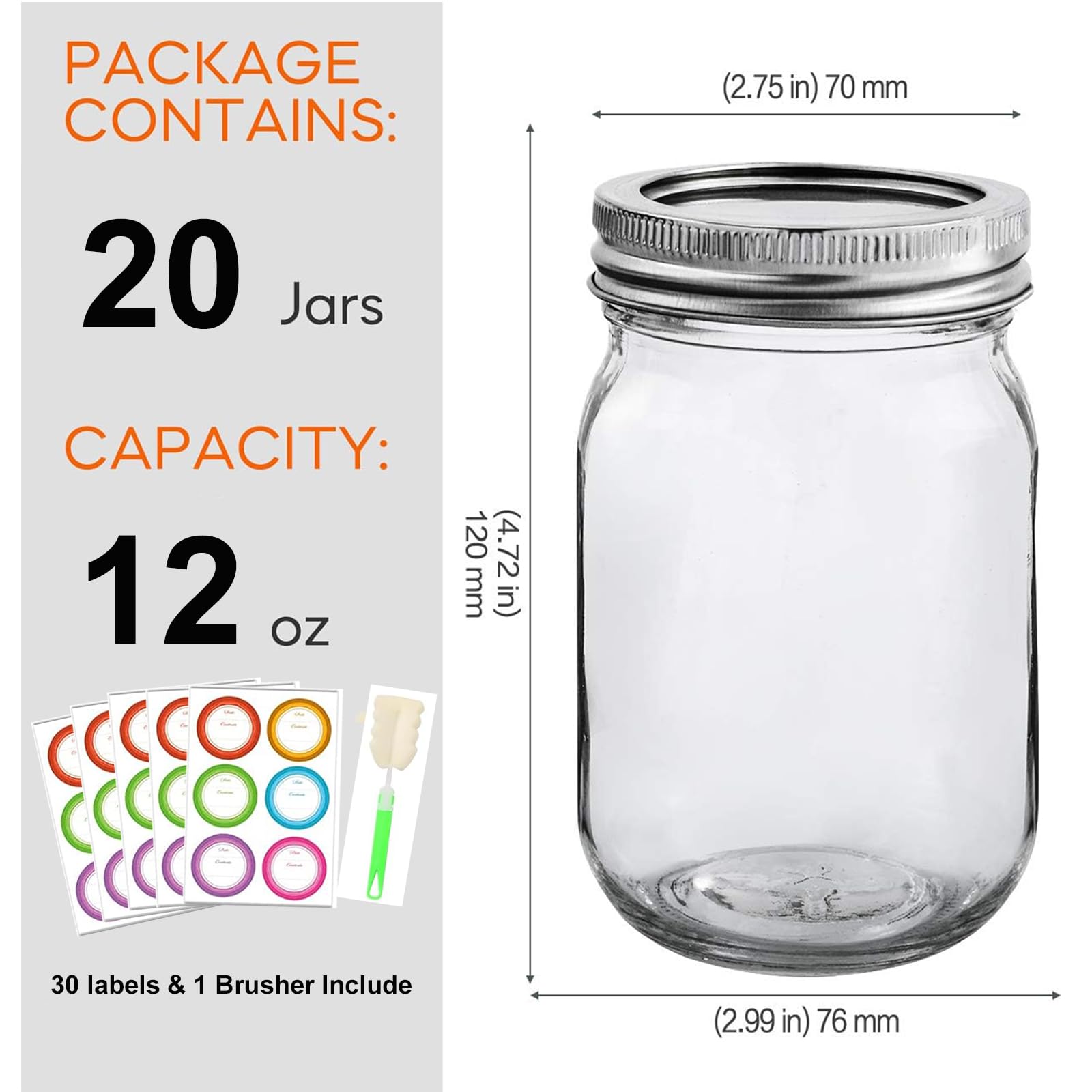 Mcupper silver lid close-up showing plastisol liner and airtight sealing feature