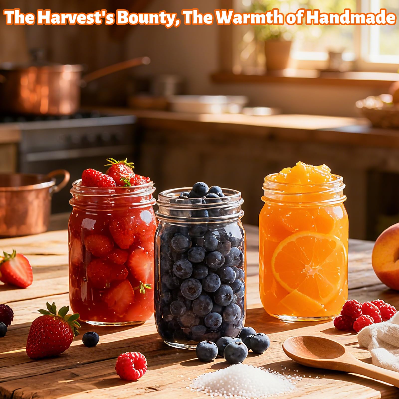 Mcupper jars filled with overnight oats demonstrating food-safe storage and visibility
