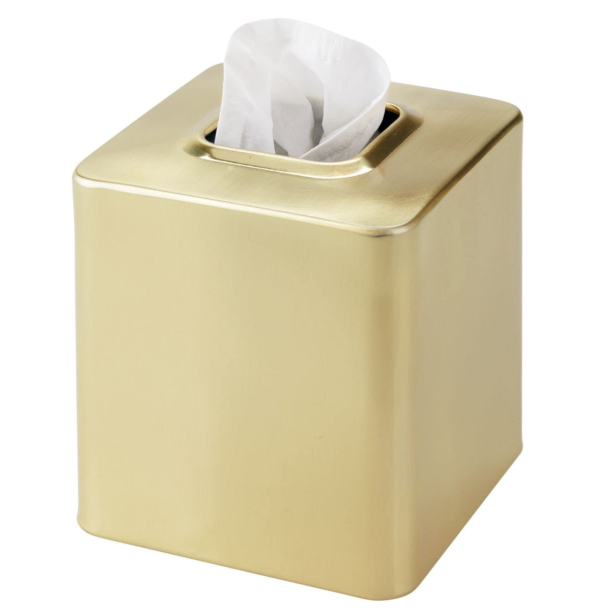 mDesign Avia soft brass front view showing sleek modern finish and tidy concealment