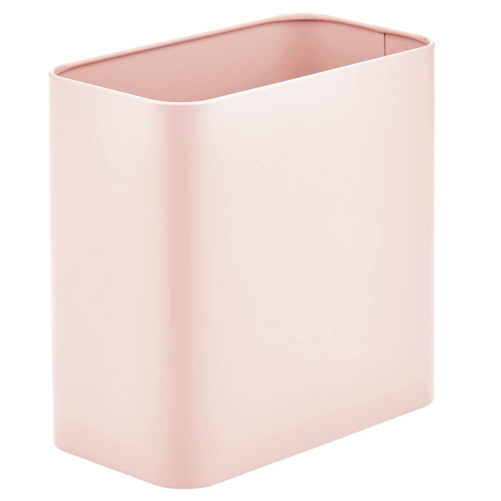 mDesign bin open top with liner illustrating easy bag replacement and cleanup