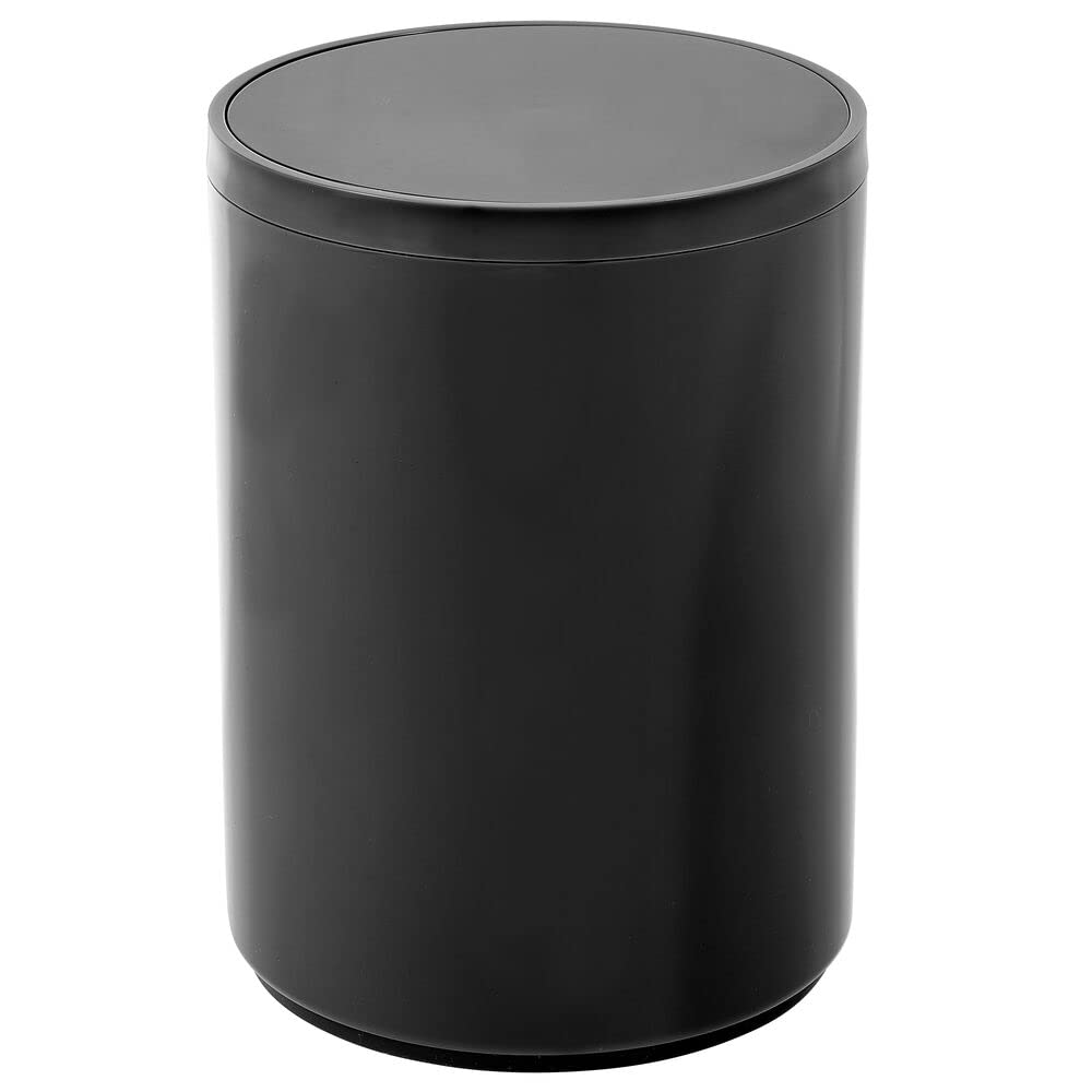 mDesign black front view showing compact shape and tidy look