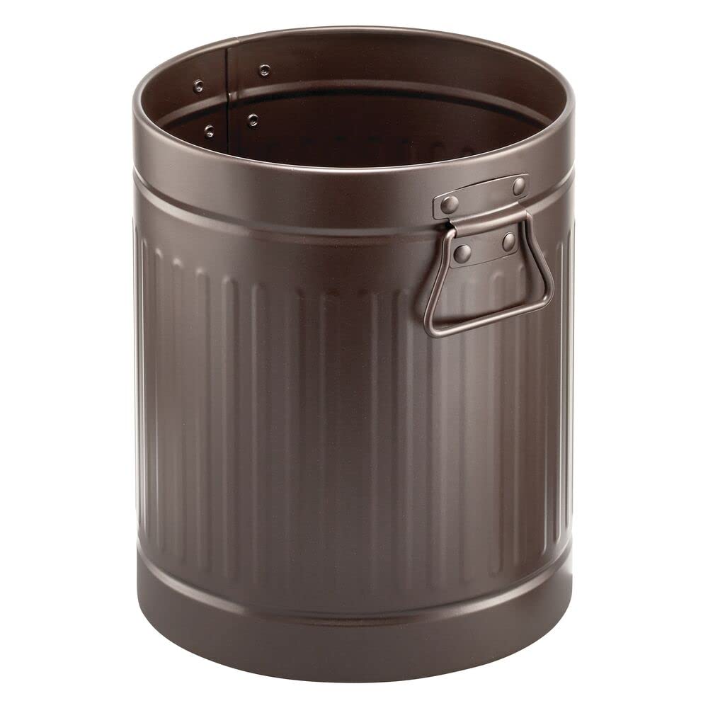 mDesign bronze front view showing compact shape and stylish finish for tidy spaces