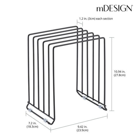 mDesign close-up of metal wire finish showing durable construction benefit