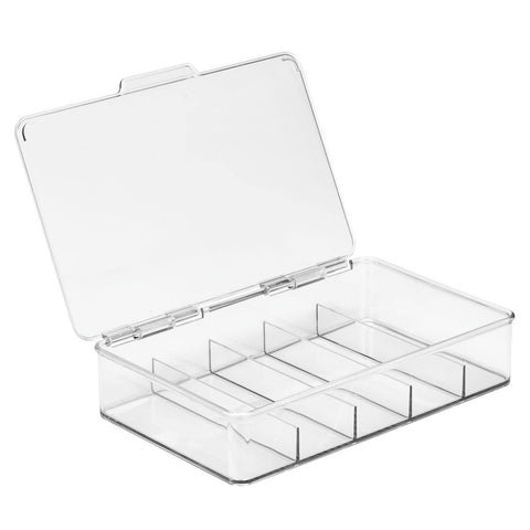 mDesign organizer beside ruler showing accurate dimensions and scale benefit