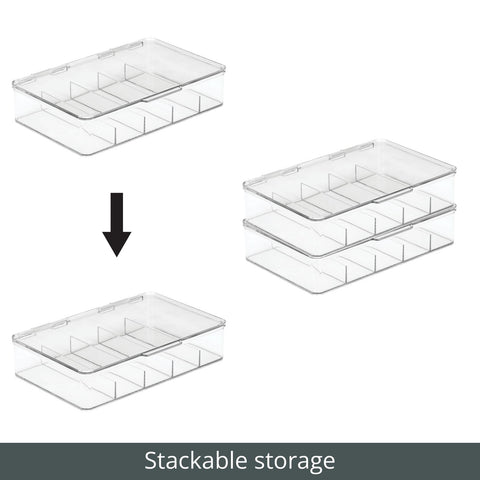mDesign organizer inside dresser showing tidy, visible storage benefit