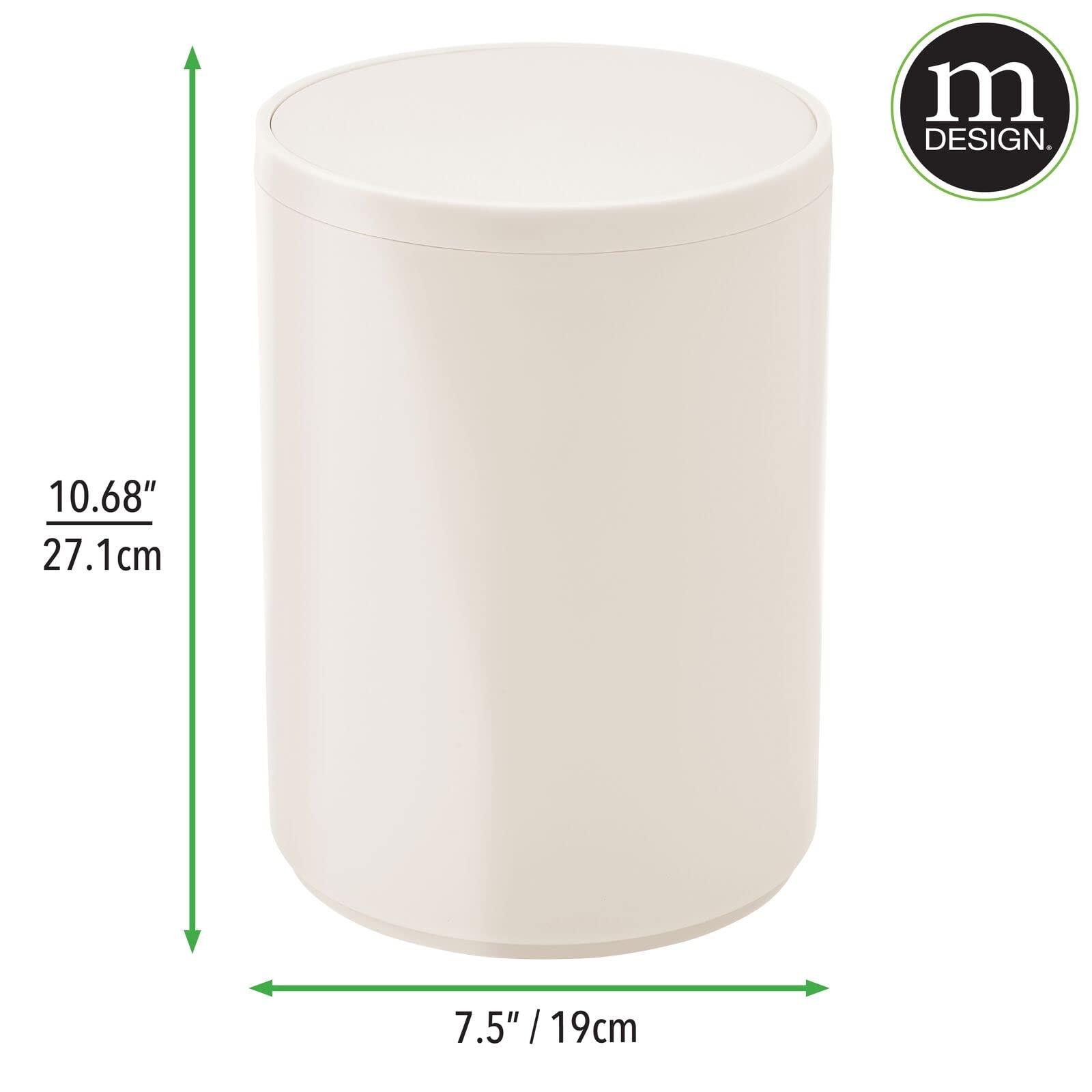 mDesign being emptied by hand benefit: lightweight for quick relocation