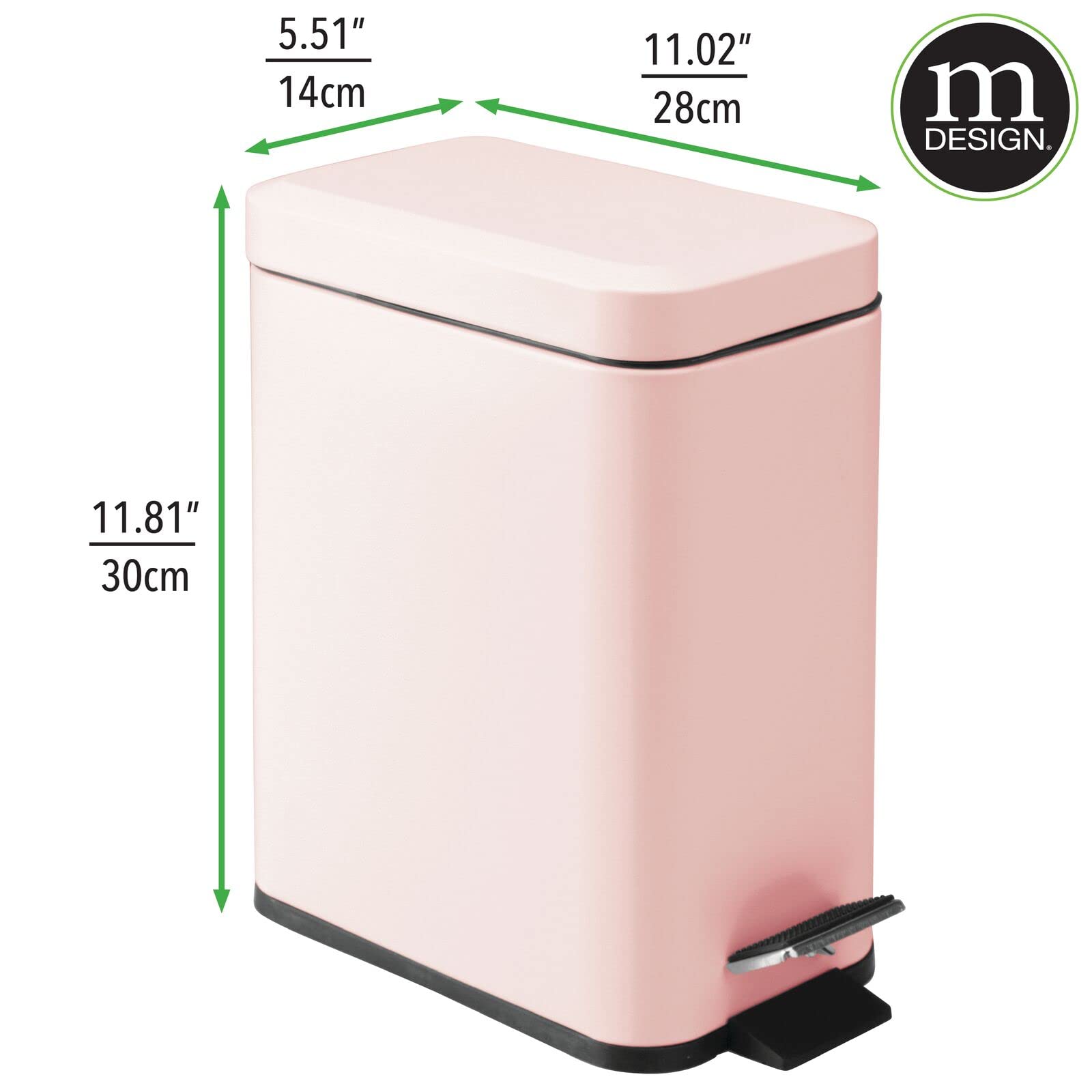 mDesign step pedal in action demonstrating hygienic opening and ease of use