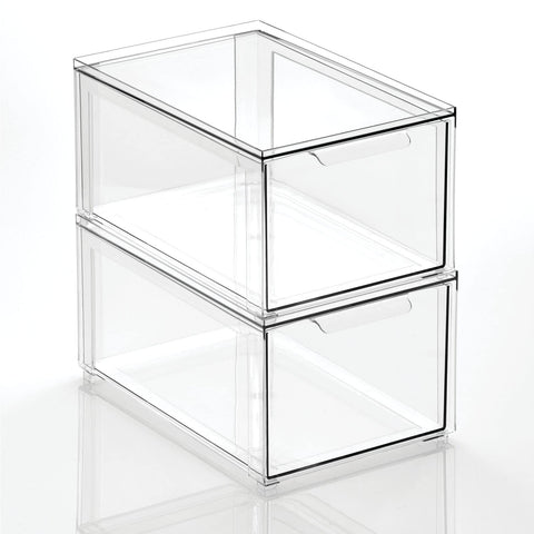 mDesign styled in a dorm bathroom demonstrating versatile compact storage