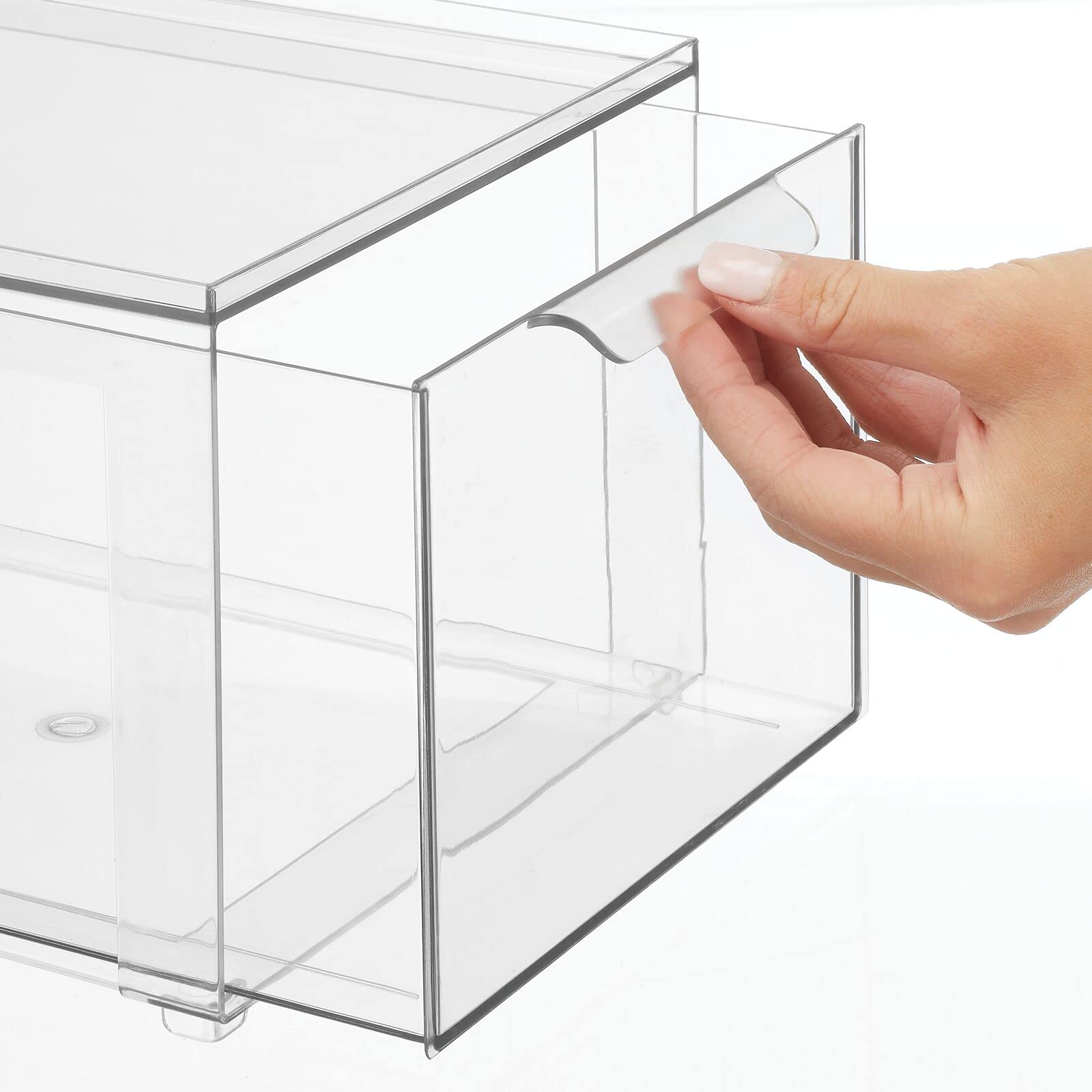 mDesign inside closet shelf storing accessories for neat organization