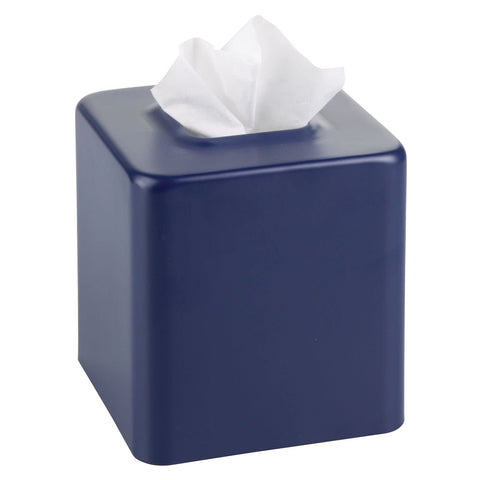 mDesign matte navy front view showing clean square profile and stylish finish