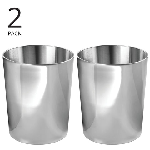 mDesign Mirri close-up of polished finish highlighting durable stainless-steel and easy-clean benefit