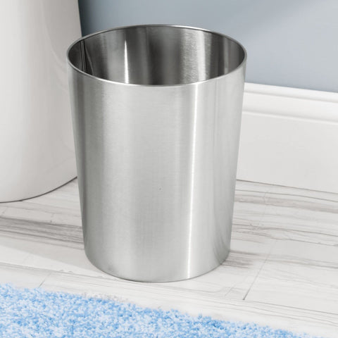 mDesign Mirri pair beside a bathroom vanity showing cohesive style and discreet placement benefit