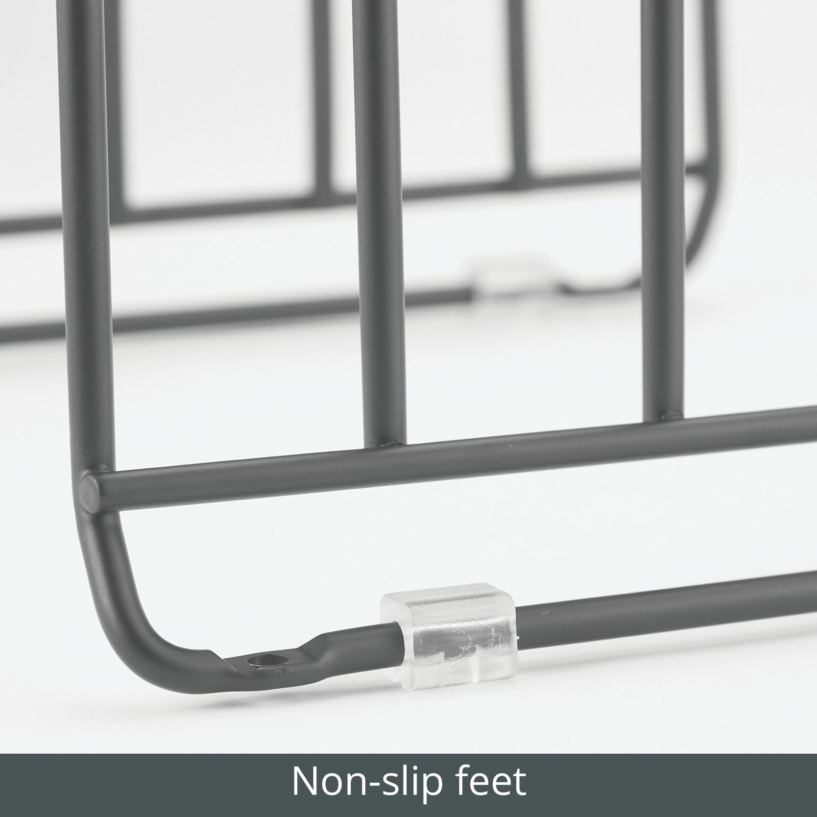 mDesign rack in kitchen lifestyle scene simplifying daily cooking access