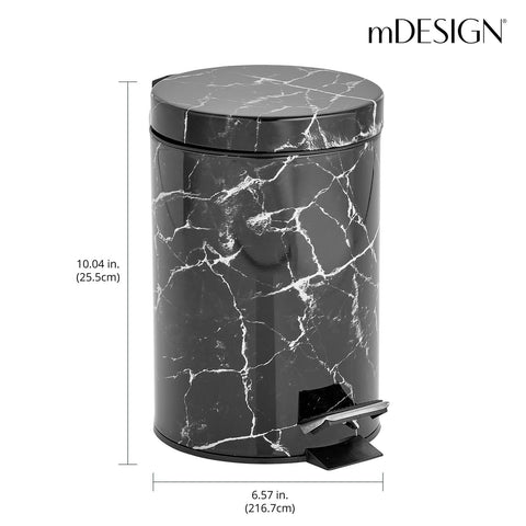 mdesign removable inner liner with handle for easy emptying and spill-free transport
