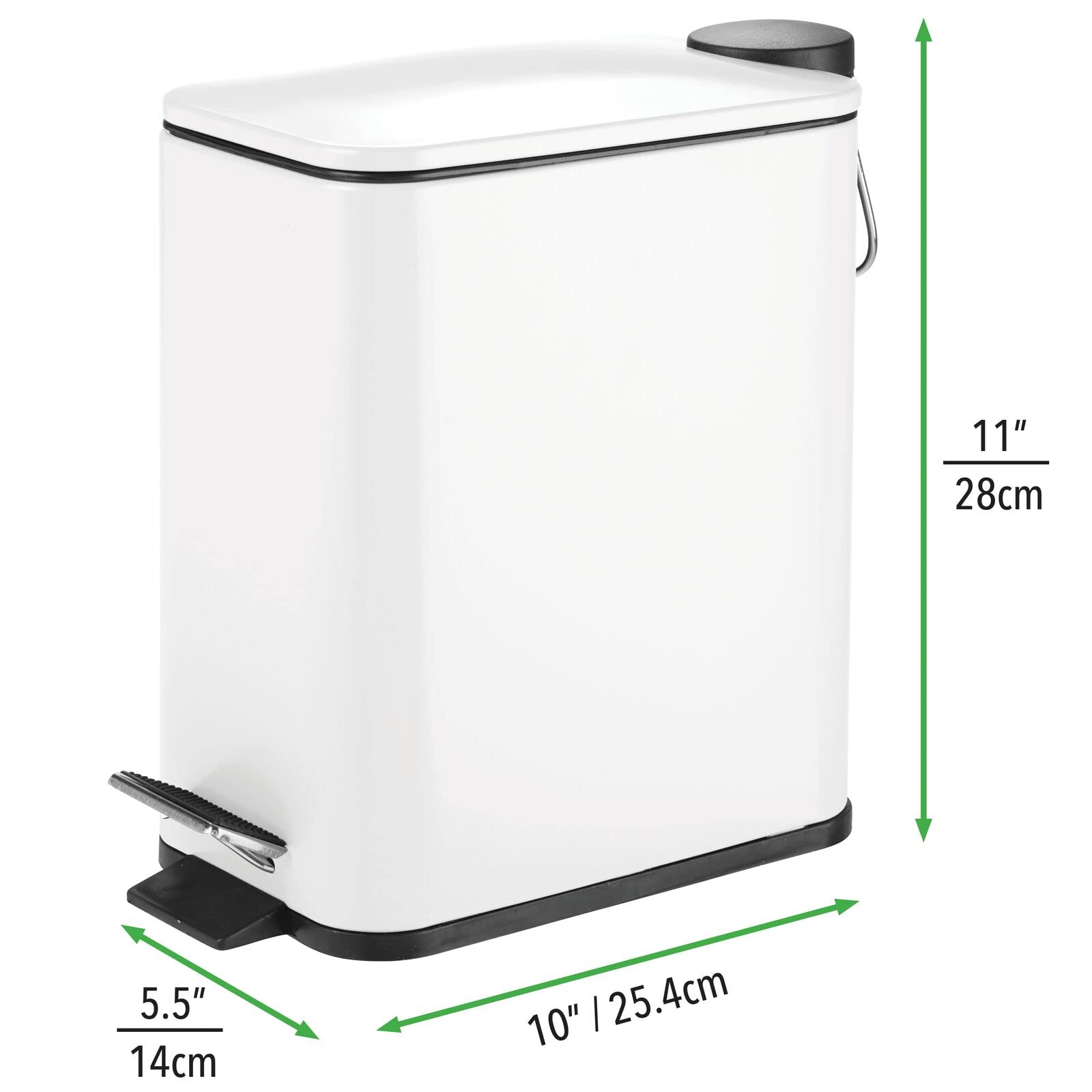 mDesign removable liner out for fast emptying and easy cleaning