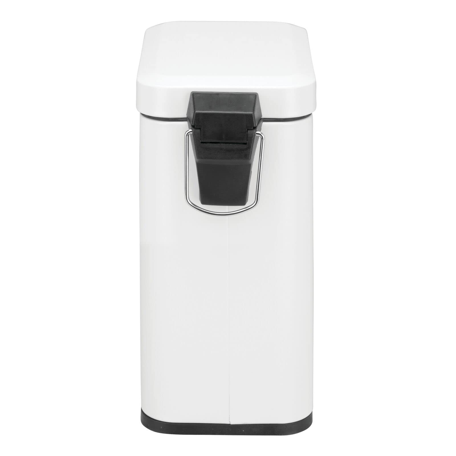 mDesign size comparison with hand illustrating small 5 liter capacity for tight spots