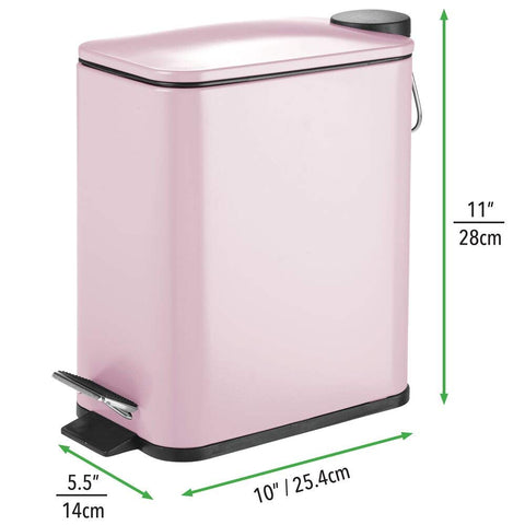 mDesign slim blush placed inside cabinet to demonstrate compact fit