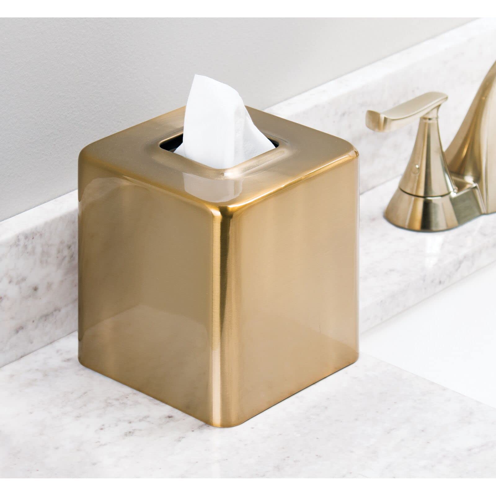 mDesign soft brass close-up of metal texture and edge for durable, elegant detail