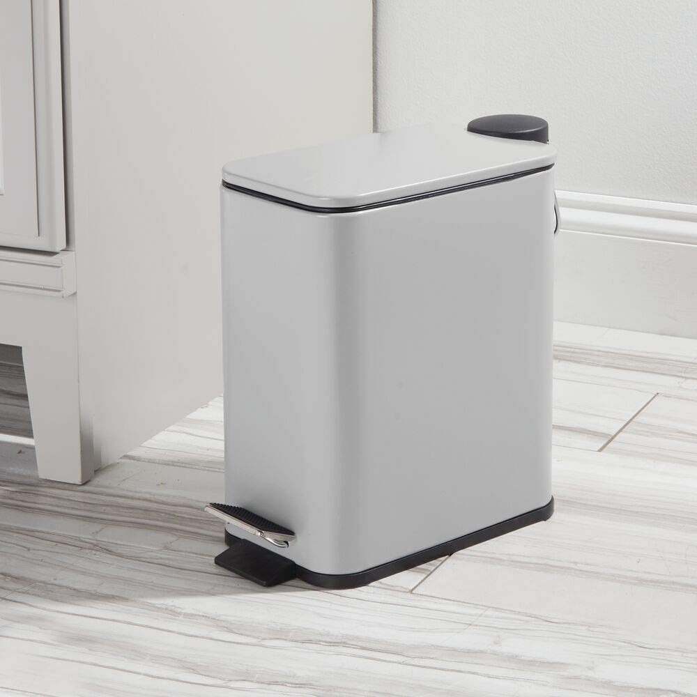 mDesign pedal operated lid open demonstrating hands free convenience