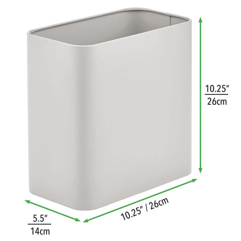 mDesign removable inner bucket shown pulled out for easy emptying and liners