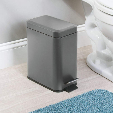 mDesign top view with closed lid highlighting sealed design and odor control benefit
