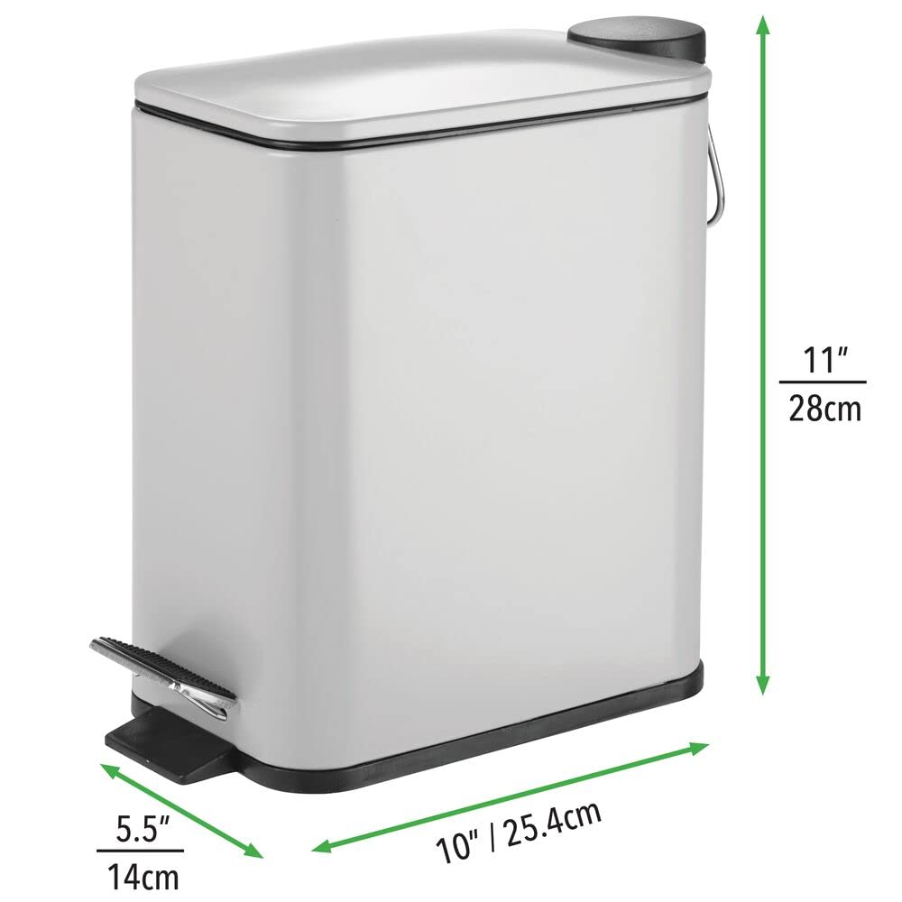 mDesign tucked under counter demonstrating space-saving cabinet fit