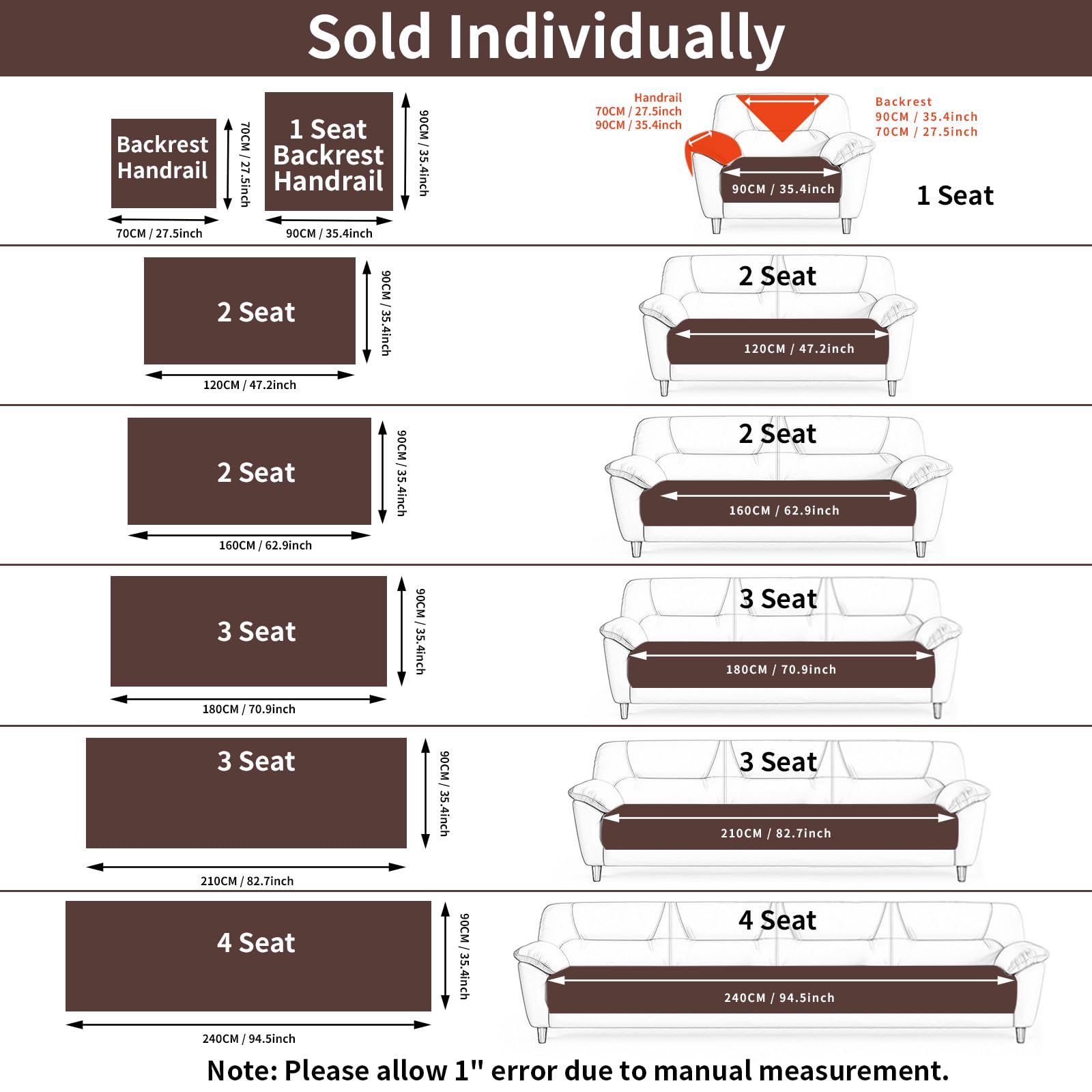 MDSASFD silicone backing detail illustrating non-slip grip for secure sofa fit