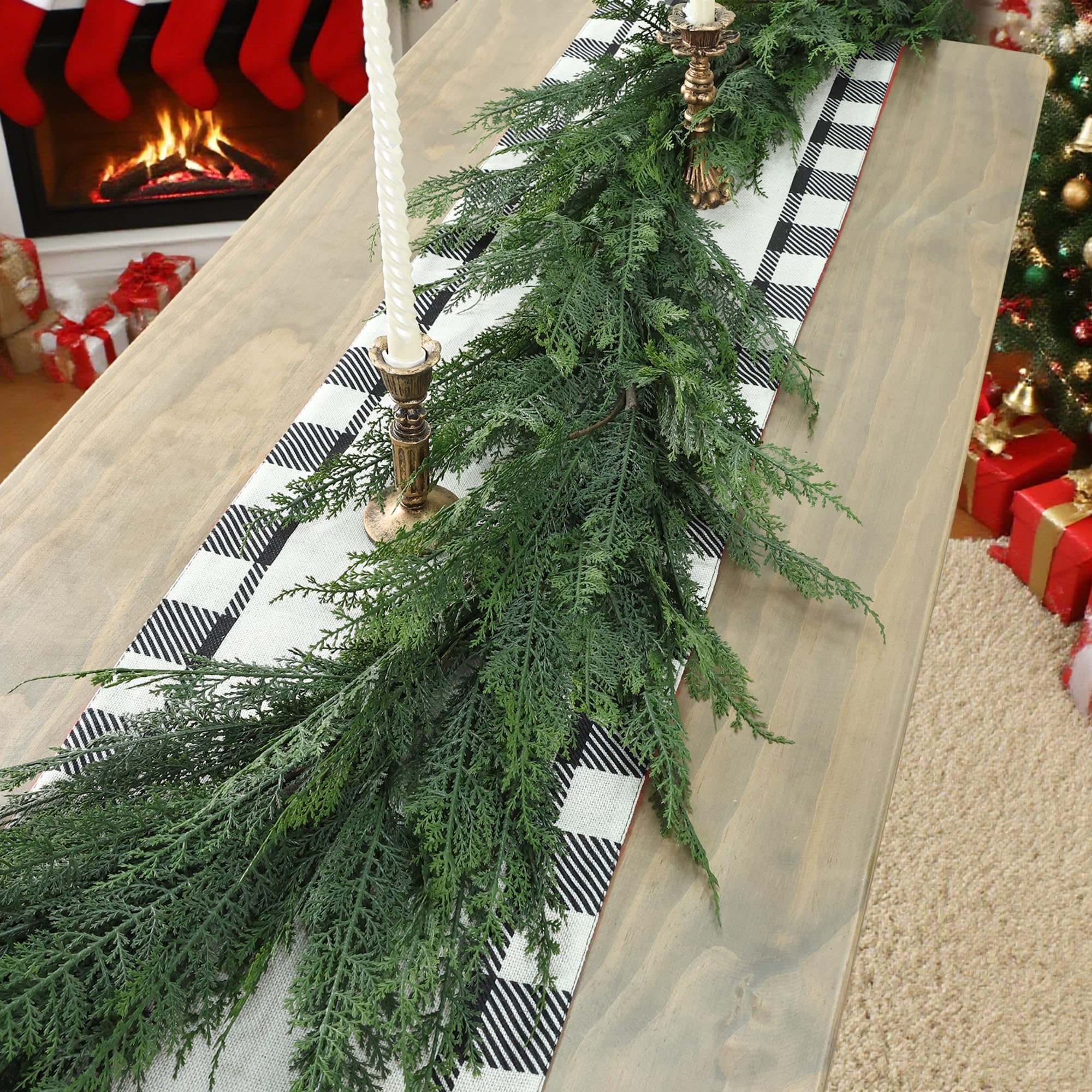 MDSTBN close-up of cedar pine needles highlighting realistic texture and soft-touch look