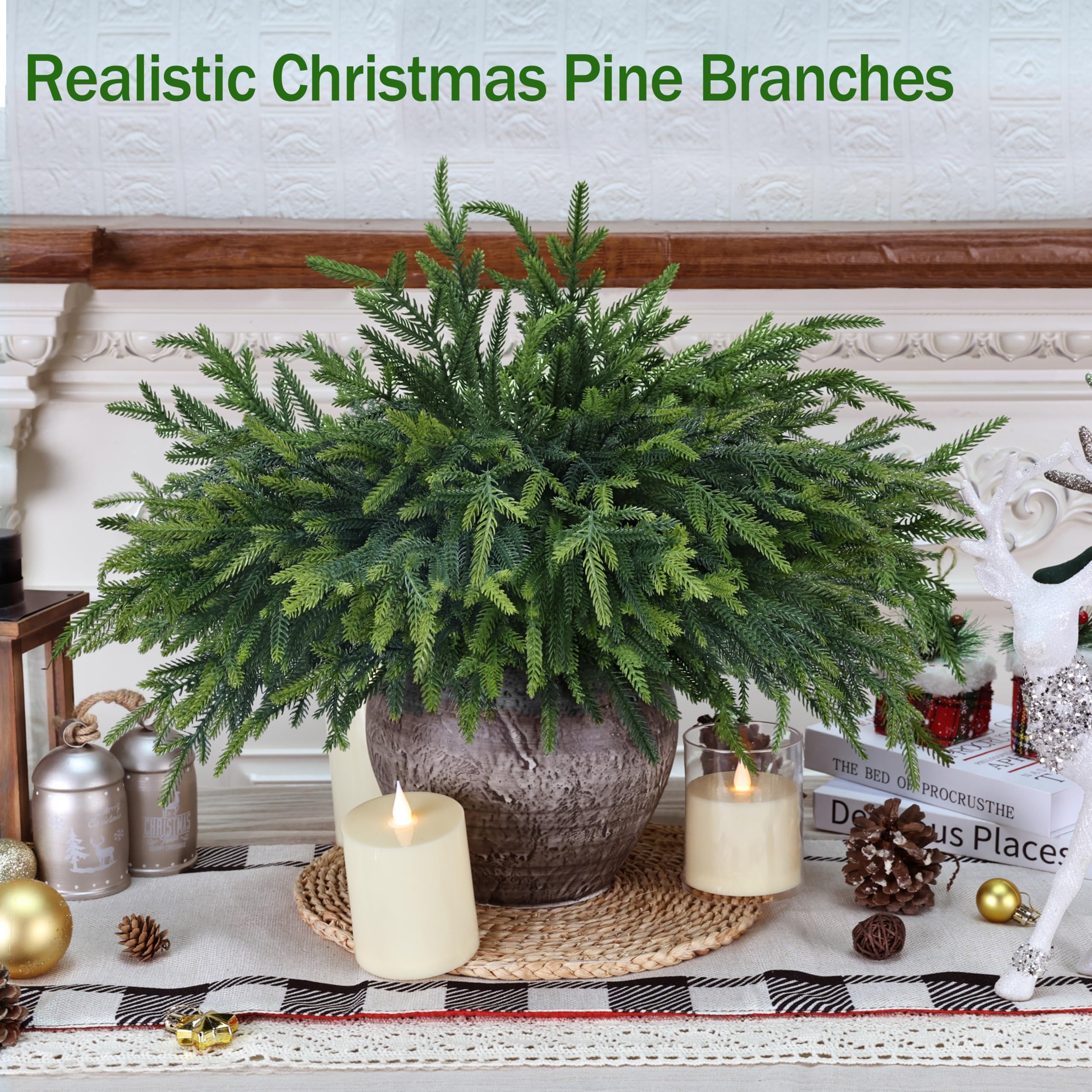 MDSTBN close-up of pine needle texture highlighting realistic look and soft touch