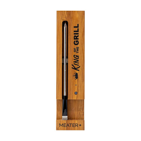 MEATER Plus front packaging showing the brown sugar finish and brand, highlights quality
