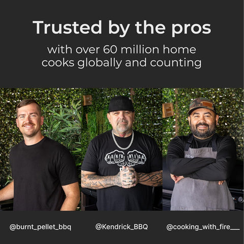 MEATER Pro at backyard cookout showing long-range monitoring benefit and social cooking