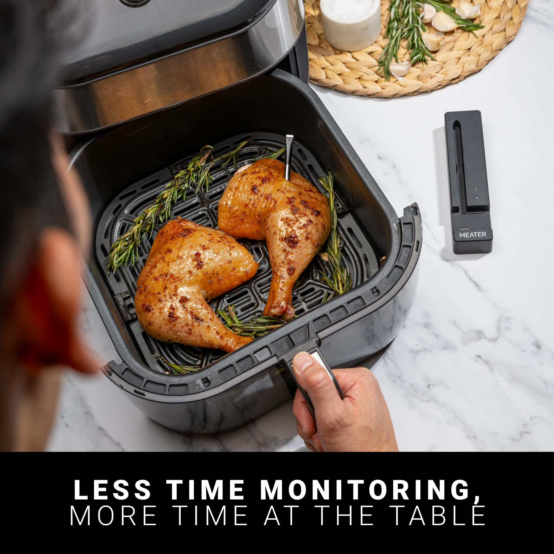 MEATER SE app live readout on phone, MEATER delivers real-time cook updates