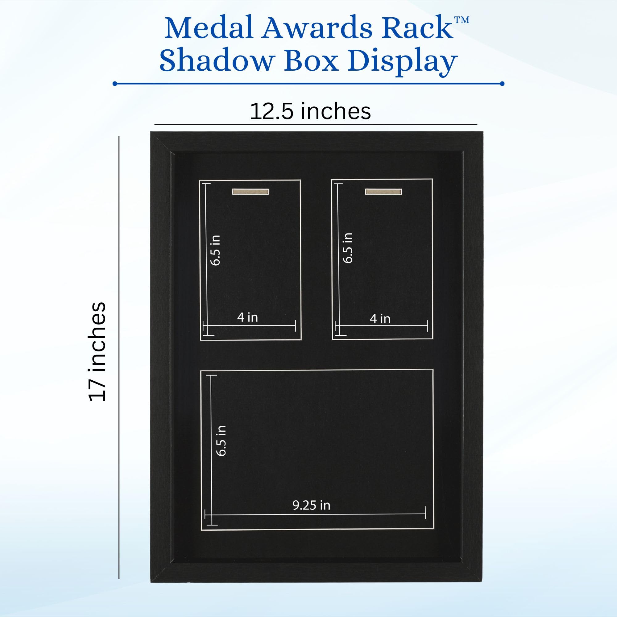 MedalAwardsRack hung in a gallery wall of race frames to create a cohesive collection benefit