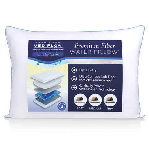 mediflow front packaging showing pillow benefits and adjustability