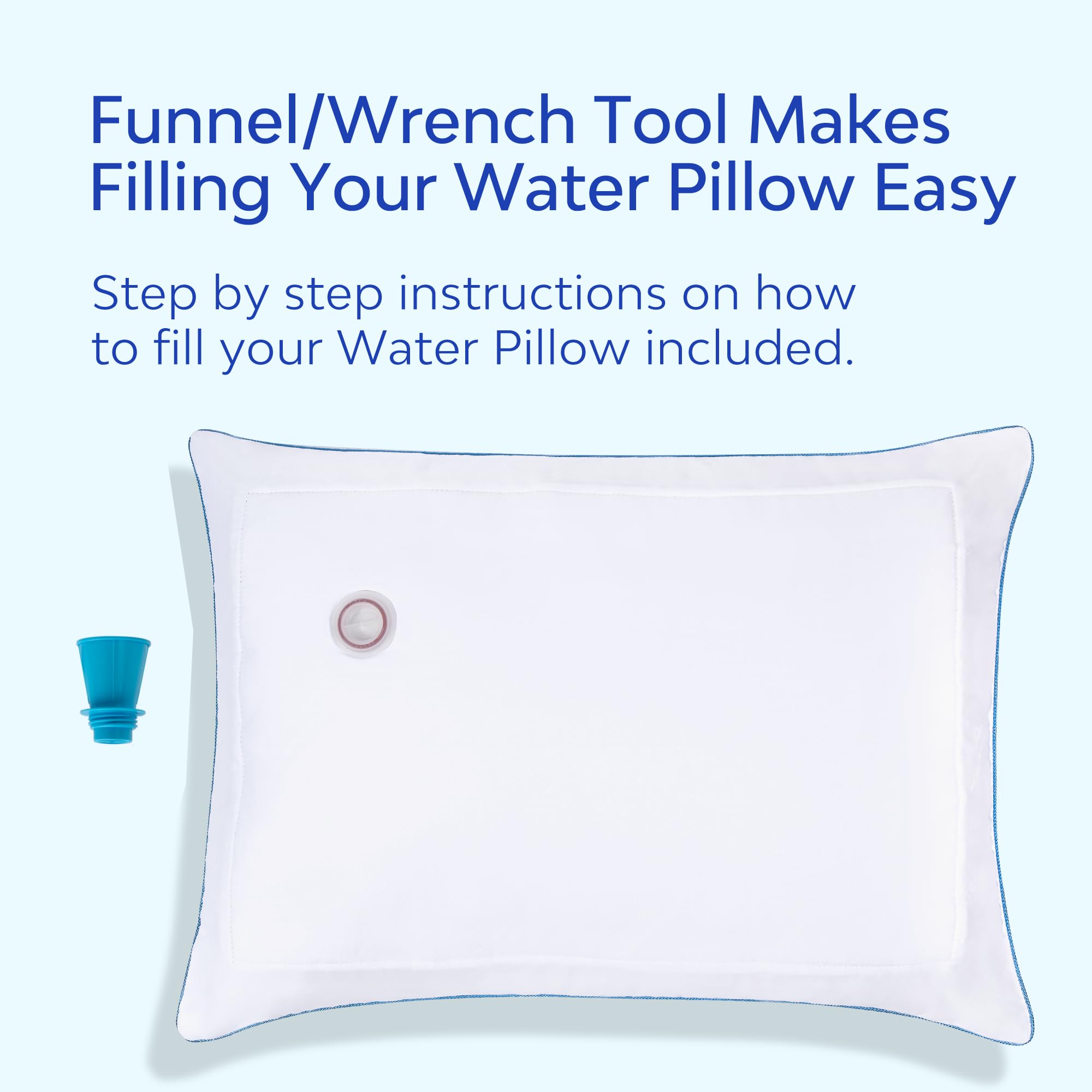 mediflow pillow next to ruler showing true-to-size dimensions and scale