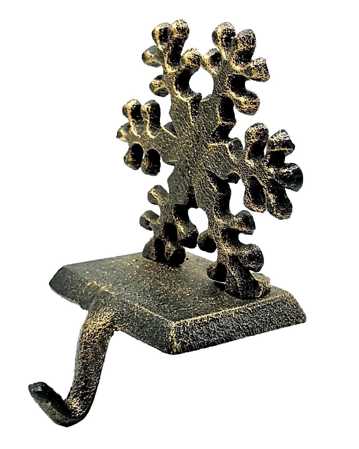 Medoore snowflake base with non-slip pad protecting mantel and preventing sliding