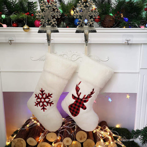 Medoore snowflake holder in cozy living room scene adding classic Christmas charm