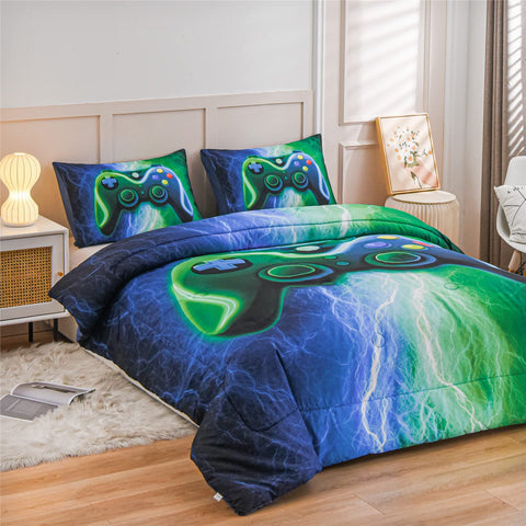 Meeting Story styled bedroom scene demonstrates themed décor and youthful room transformation
