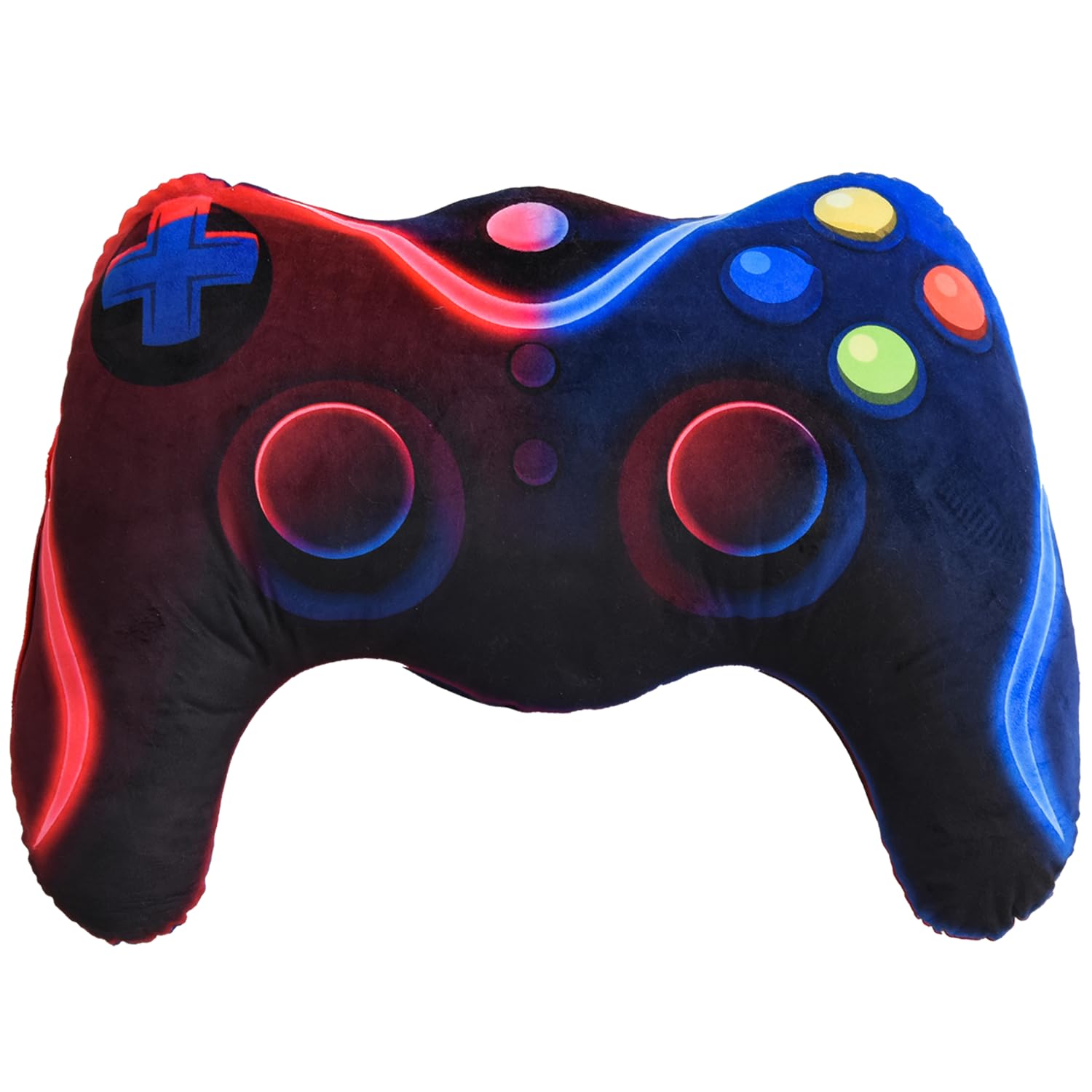 Meeting Story front view of controller pillow showing playful design and comfy support