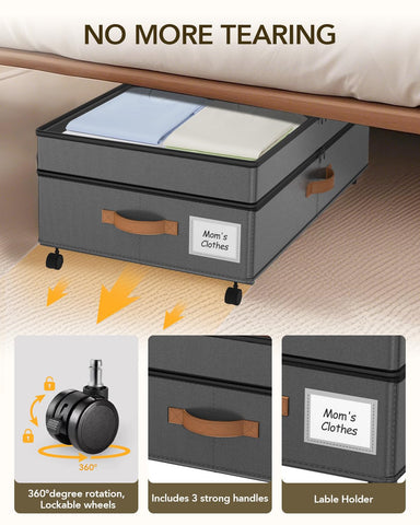 Megapuxin filled with clothes and shoes to show 65L capacity and space-saving benefit