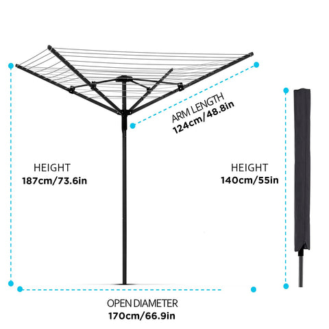 MEILANHUI side profile displaying 360-degree rotation for optimal sun exposure