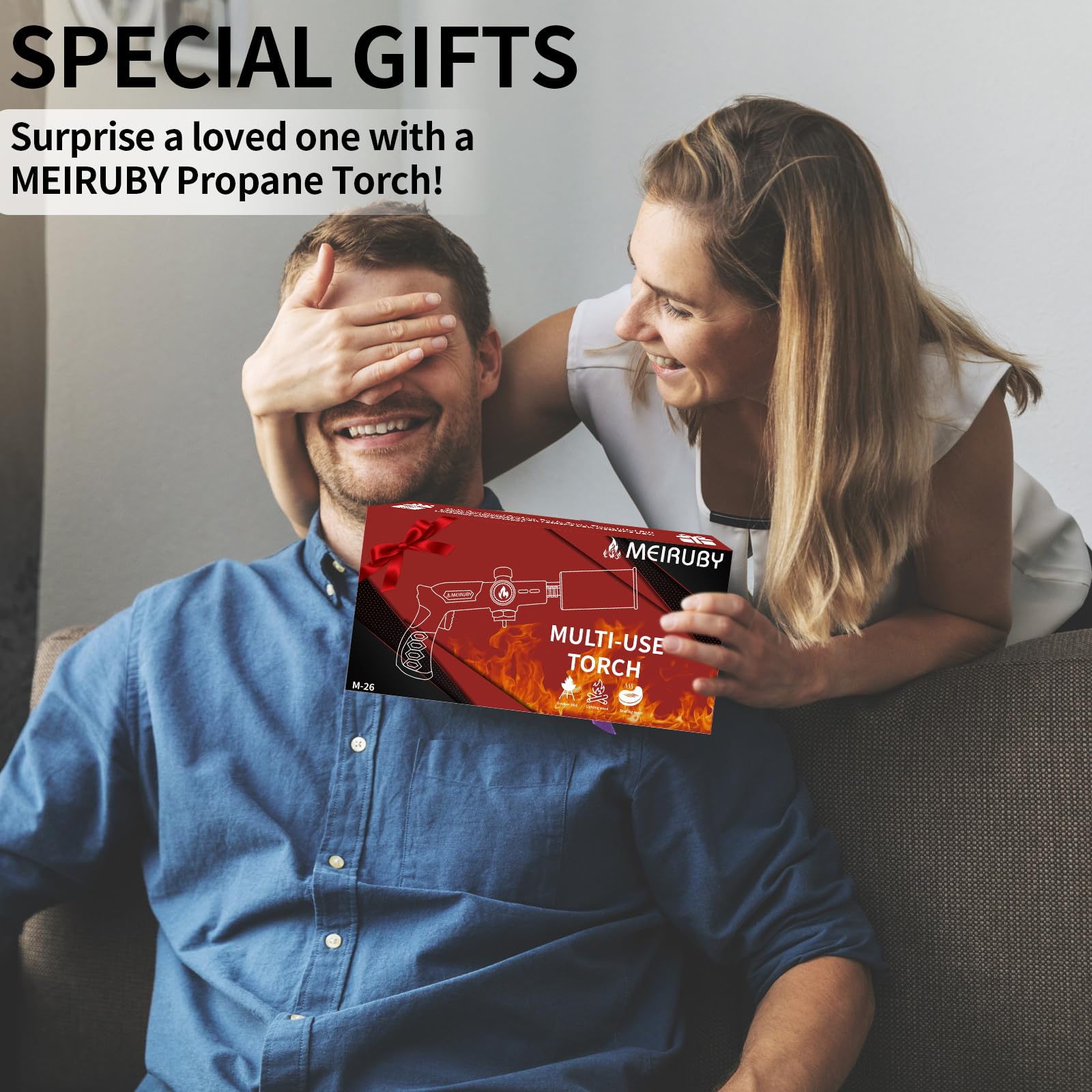 MEIRUBY packaging and manual showing included documentation and safety info benefit