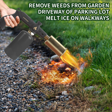 MEIRUBY torch lighting charcoal showing quick fire-start benefit